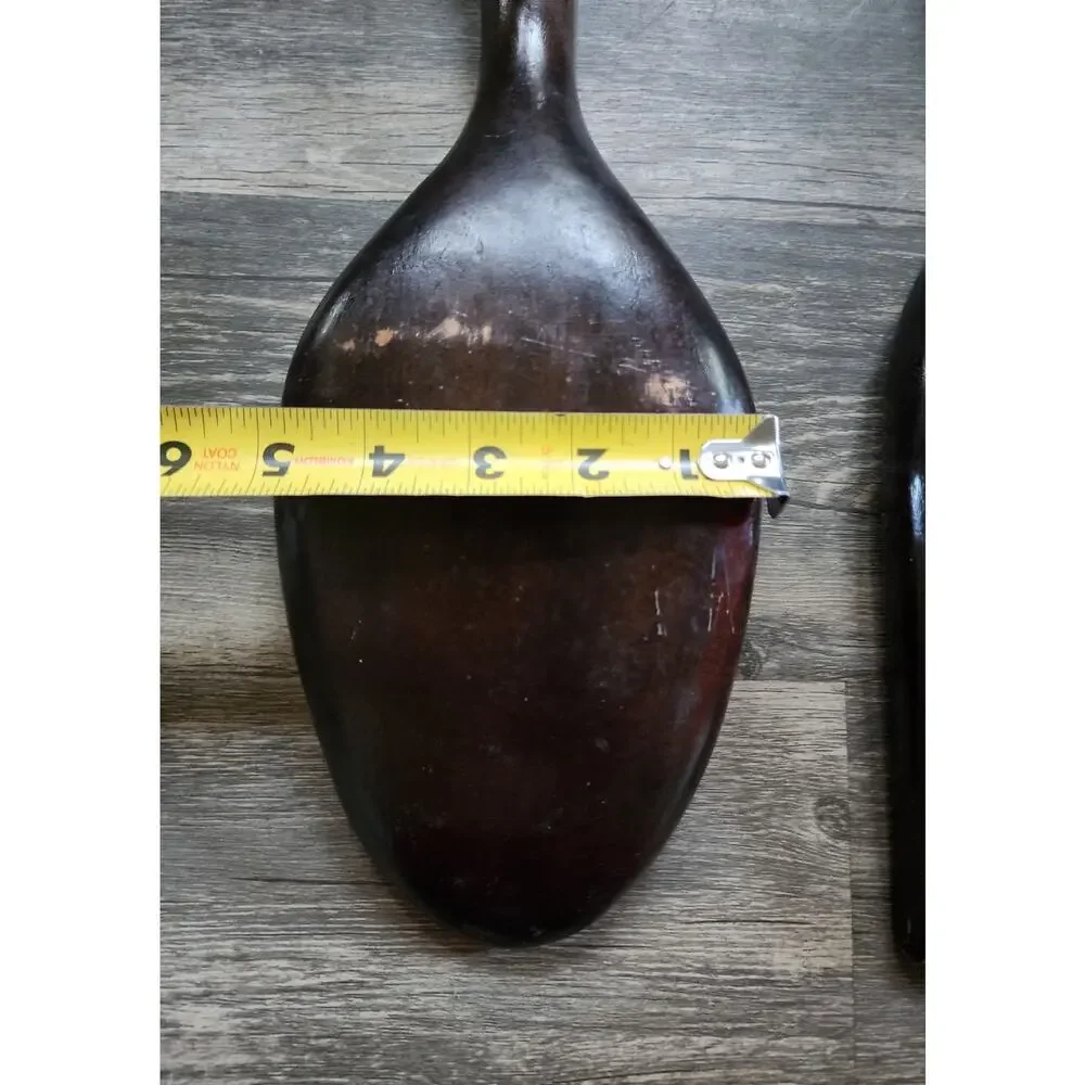 Vintage Mid Century Large Wooden Totem Pole Fork & Spoon Wall Kitchen Decor 28
